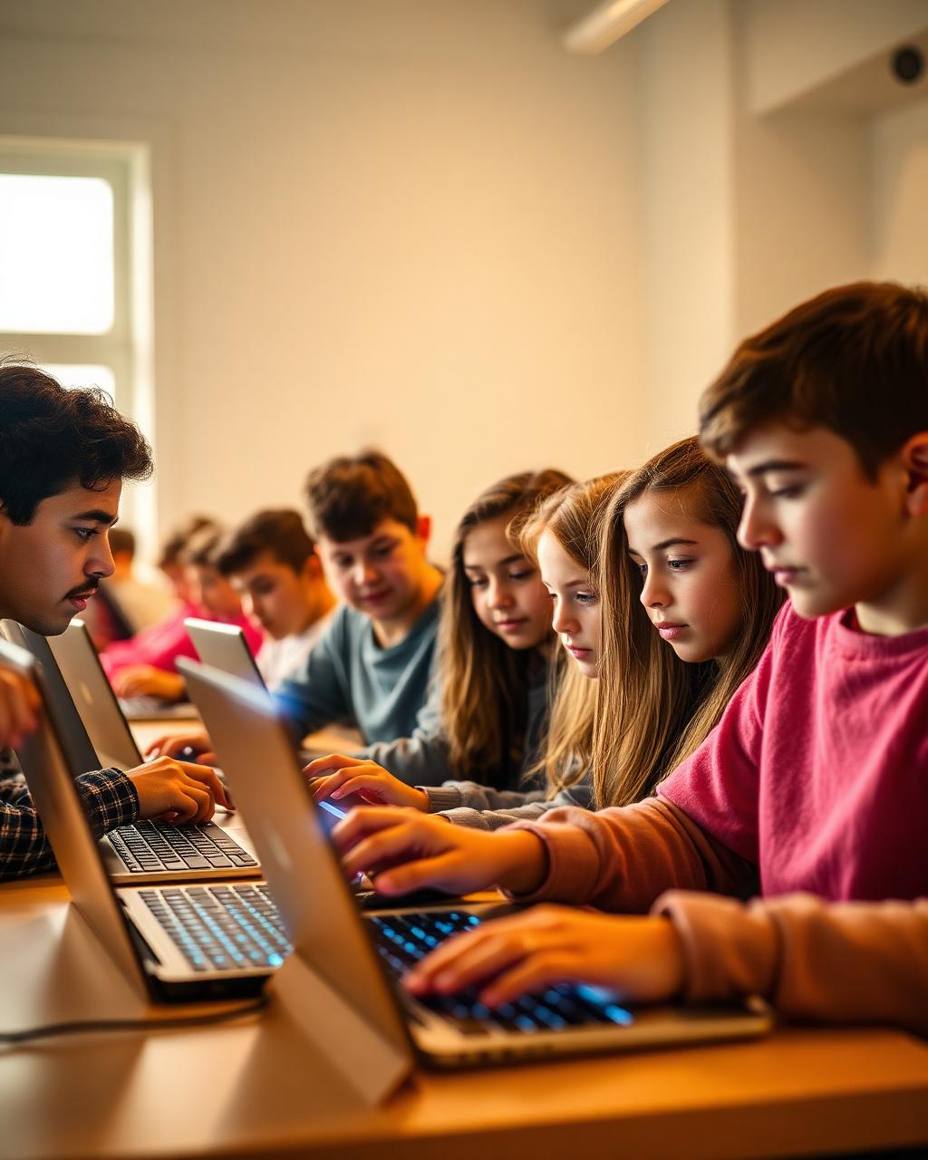 Children learning with technology in Portugal